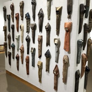 Juror Recognition: "The Shrouds" by Steve Ryan, stoneware, 2020, $100 each