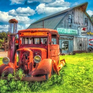 "Old Red" by Connie Stephens, photography, 2020, $150