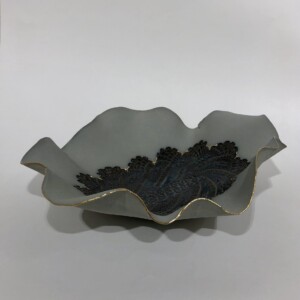 "Rutile Cloud" by Veronica Sandercock, ceramics, paper clay, 2020, $200