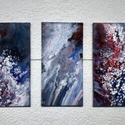 Culver Stockton College Josh Houchins Award, Hesitation by Lucas Dotson, acrylic, QHS