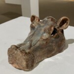Hippo by Anna Hanzeas, ceramic, 10th grade, Fort Madison High School, NFS