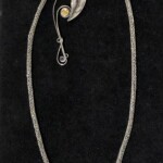 Lantas Lassi by Jim Planting, silver, citrine & amethyst, Brown County High School Teacher, 2020, $325