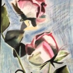 Roses by Anna Hantzeas, chalk pastel, 2021, NFS, Fort Madison High School