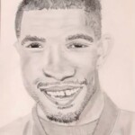 The Celebrity by Erin Barfield, graphite pencil, 2020, NFS, Brown County High School