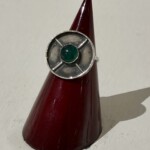 Untitled by Wesley Holterfield, silver & green agate, 11th grade, Brown County High School, 2020, NFS