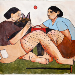 (Don't Forget) Your Younger Self Needs Healing Too, acrylic on canvas, 2021, $1,200