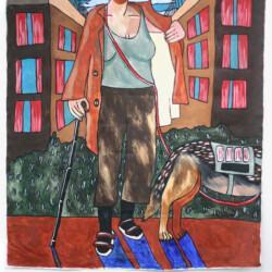 Life in New York, New York, acrylic on canvas, 2020, $900