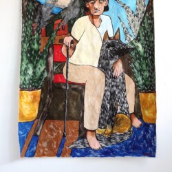 This House is Also on Fire (So What's Even The Point of All of This), acrylic on canvas, 2020, $900