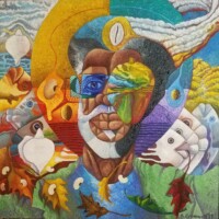 Stanwyck E. Cromwell, "Allegories of Time", oil on canvas, 22" x 22", $3,500