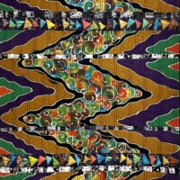 Sandra Smith, "The River", Fiber, 79" L x 42" W, $4,500