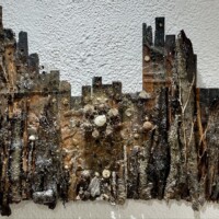 Honorable Mention, "The Seven Starred Savior", Todd Damotte, mixed media, 2021, $600