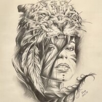 Teacher Award, Dana Smith, Warrior, pencil, 2021, Fort Madison High School Teacher