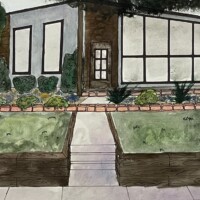 GRWS Award, Mikayla Dreyer, The Piano House, watercolor, Highland High School, 12 grade